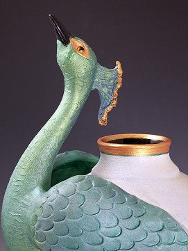 Peacock Vase