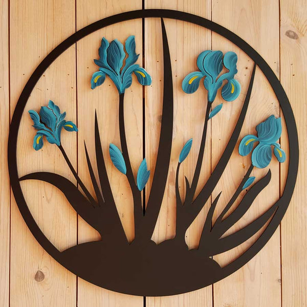 Iris-Wall-Hanging-Teal-Cricket-Forge-Eclipse-Gallery