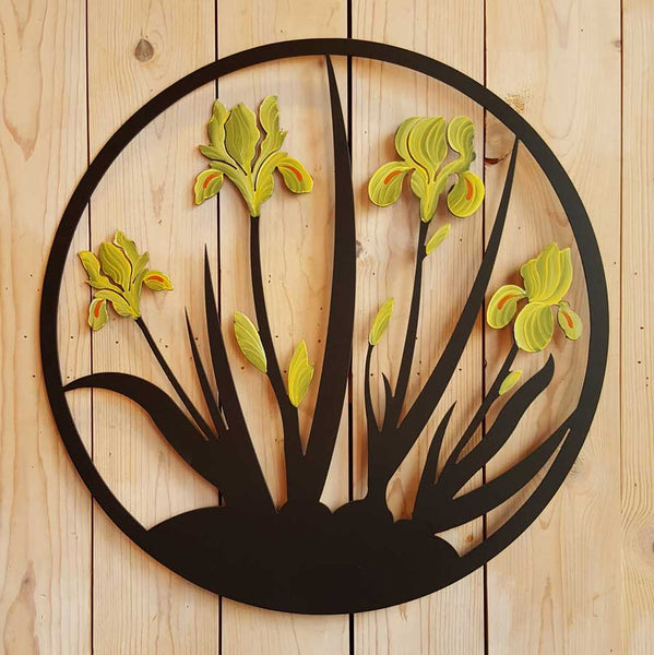 Iris-Wall-Hanging-Yellow-Cricket-Forge-Eclipse-Gallery