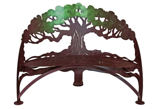 Metal-Garden-Tree-Bench-Color-Shift-Paint-Cricket-Forge-Eclipse-Gallery