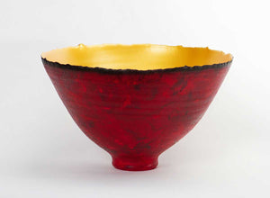 Painterly-Red-Gold-Prosperity-Bowl-Cheryl-Williams-Eclipse-Gallery