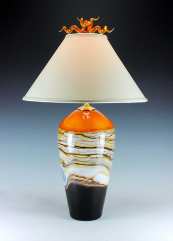 Tangerine-Strata-Table-Lamp-Danielle-Blade-and-Stephen-Gartner-Eclipse-Gallery