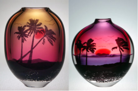 Sunset Graal Vases