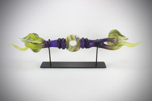 Amethyst & Lime Small Austral with Ring & Tendrils