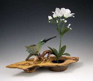 Hummingbird Ikebana Vase - Eclipse Gallery