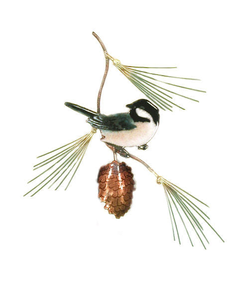 Chickadee on Pine Bough - Eclipse Gallery