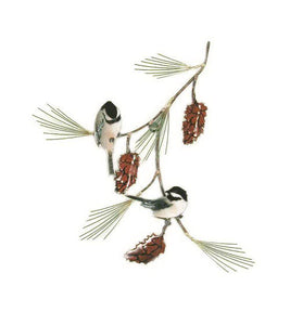 Chickadees (2) on Pine Bough - Eclipse Gallery