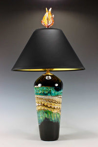 Black-Opal-Turquoise-Table-Lamp-with-Tulip-and-Tendril-Finial-Danielle-Blade-and-Stephen-Gartner-Eclipse-Gallery