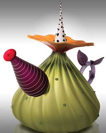 Garden Variety Teapot in Olive - Eclipse Gallery