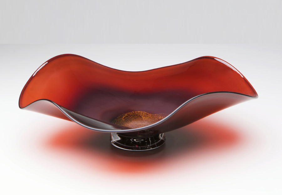 Dichroic Bowl "Garnet" - Eclipse Gallery