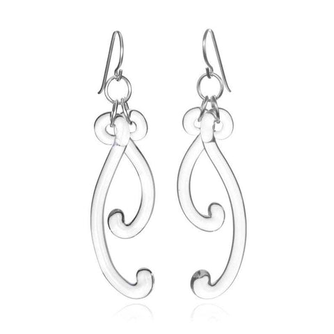 Glass Paisley Curve Earring - Eclipse Gallery