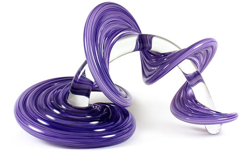 Clear/Purple Heechee Sculpture