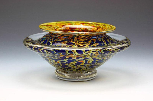 Ikebana-Vase-Opaque-Silver-Blue-Danielle-Blade-and-Stephen-Gartner-Eclipse-Gallery