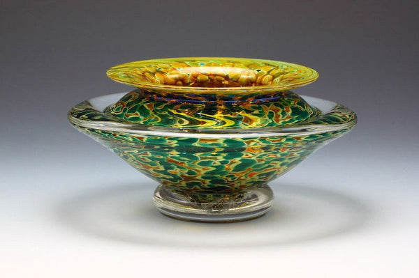 Ikebana-Vase-Opaque-Silver-Green-Danielle-Blade-and-Stephen-Gartner-Eclipse-Gallery