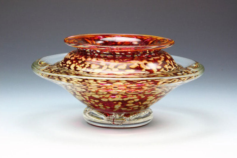 Ikebana-Vase-Transparent-Ruby-Danielle-Blade-and-Stephen-Gartner-Eclipse-Gallery