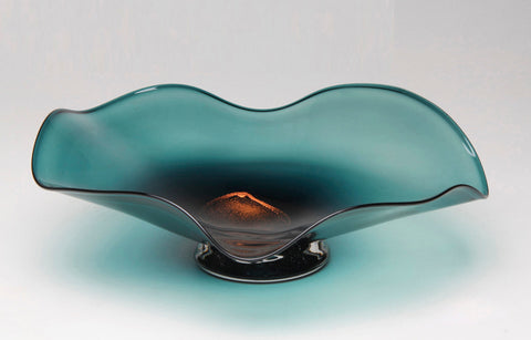 Dichroic Bowl "Pine" Color - Eclipse Gallery