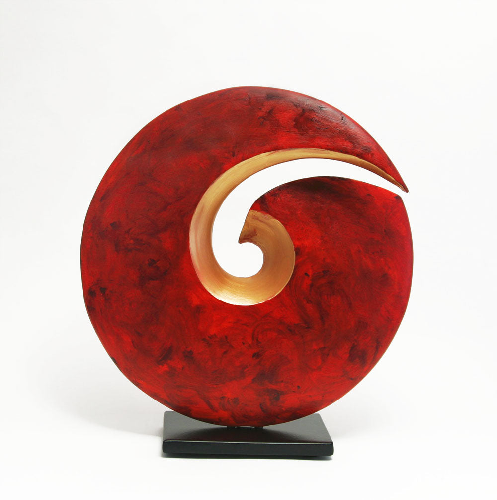 Red-Spiral-Sculpture-Cheryl-Williams-Eclipse-Gallery