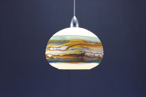Round-Strata-Pendant-in-White-Opal-with-Sage-on-Danielle-Blade-and-Stephen-Gartner-Eclipse-Gallery