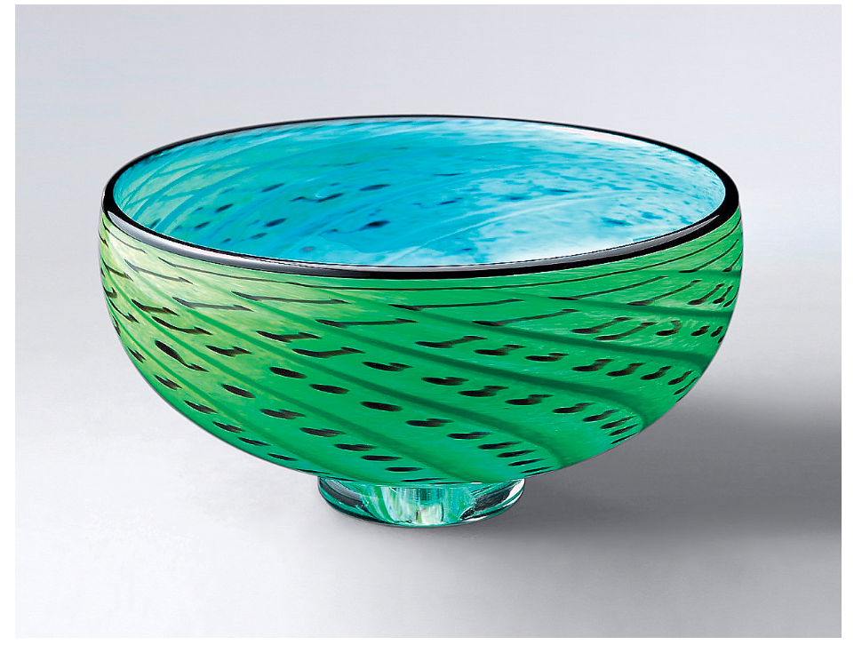 Storm Bowl: Green & Turquoise