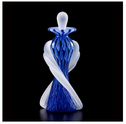 Tapered Twist Perfume Bottle Colbalt Thomas Kelly Eclipse Gallery
