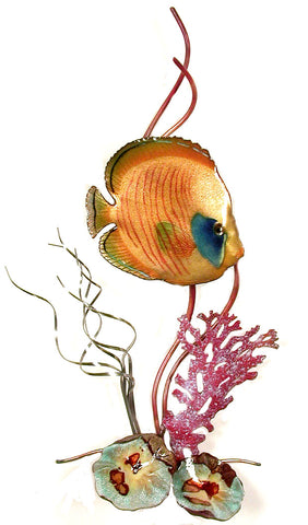 Golden Butterfly Fish in Coral