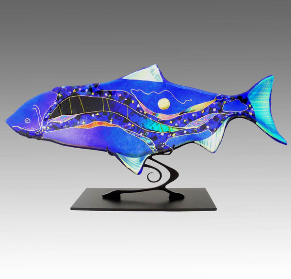 Abstract Fish on Metal Stand - Eclipse Gallery