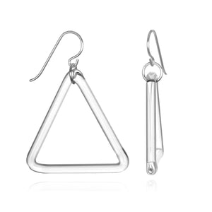 Glass Large Single Triangle Earrings - Eclipse Gallery