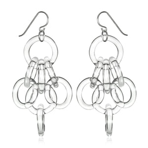 Glass Cluster Chain Earrings - Eclipse Gallery