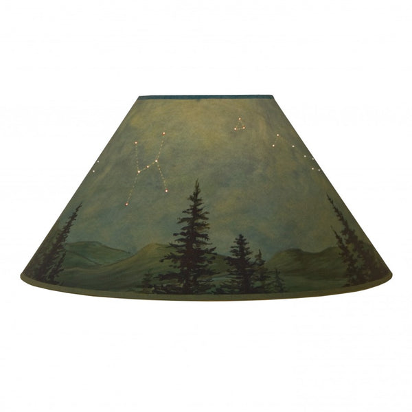 Large Conical Lamp Shade in Midnight Sky - Eclipse Gallery