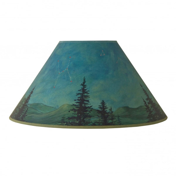 Large Conical Lamp Shade in Midnight Sky - Eclipse Gallery