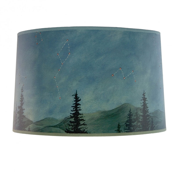 Large Drum Lamp Shade in Midnight Sky - Eclipse Gallery